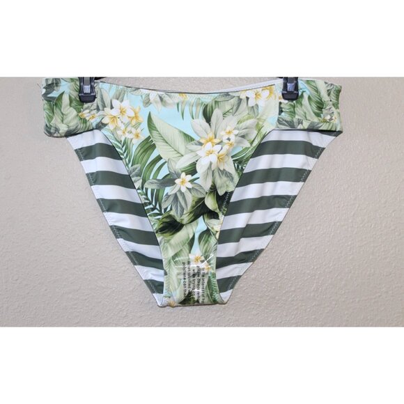 Tommy Bahama Green and White Floral Bikini Bottom. New With Tags. - Picture 1 of 5